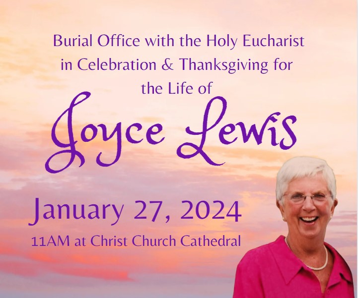 Funeral Service for Joyce Lewis – January 27, 2024